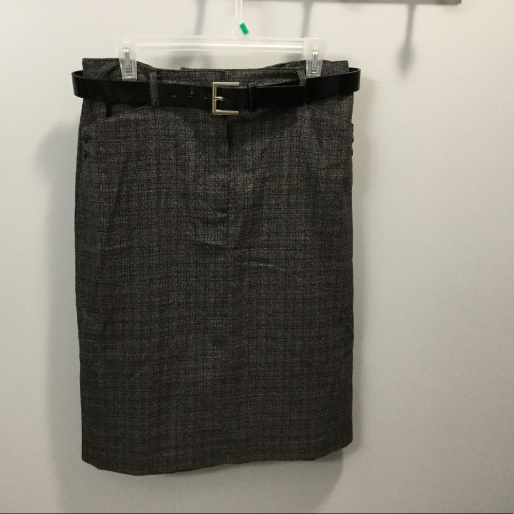 Black plaid Jaclyn Smith pencil skirt size 10